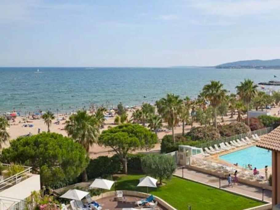 Port Frejus Cap Hermes Vue Mer Et Port Pieds Dans L'Eau Piscine Pkg 外观 照片