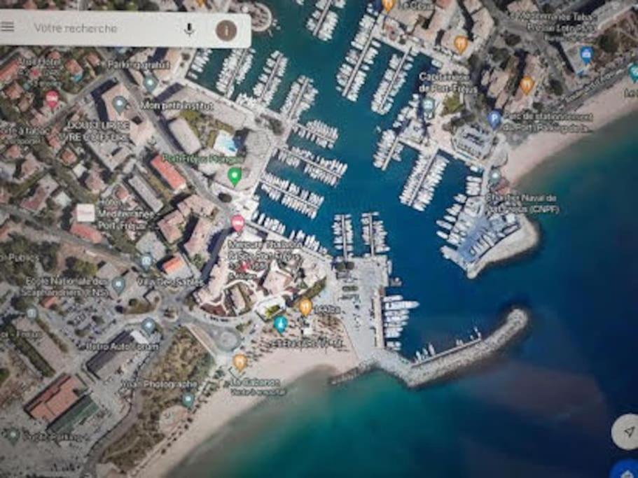 Port Frejus Cap Hermes Vue Mer Et Port Pieds Dans L'Eau Piscine Pkg 外观 照片